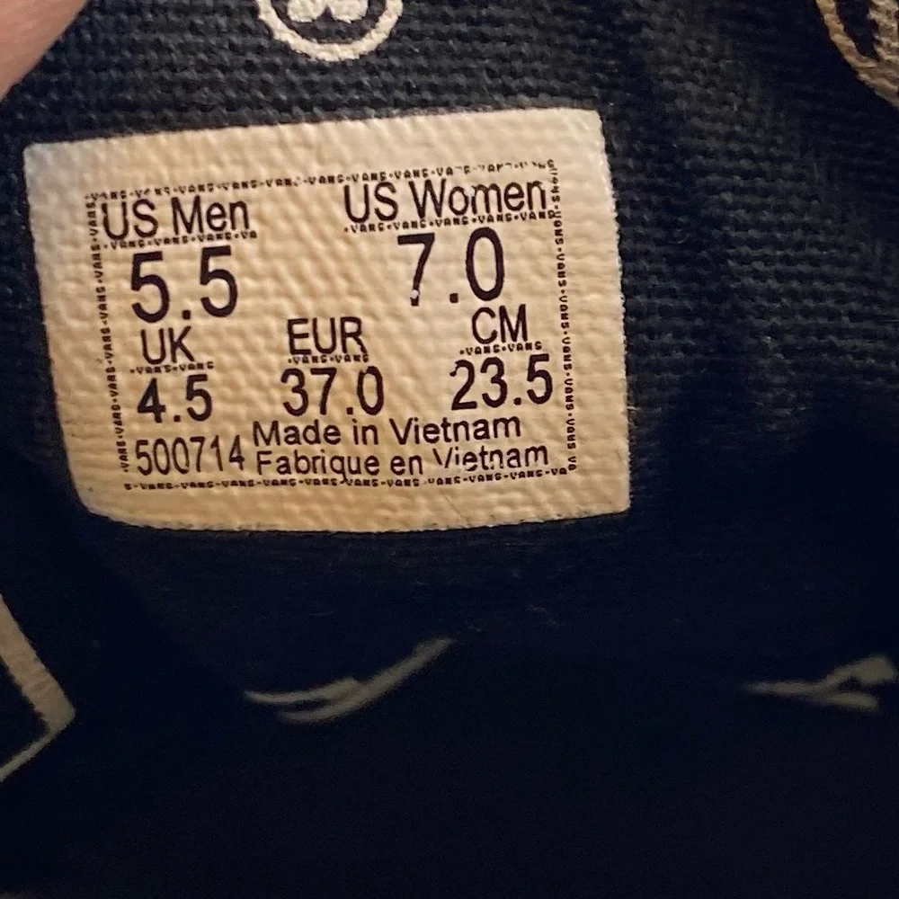 Vans black and white off the wall old Skool womens size 7 - Picture 6 of 6